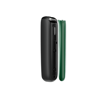 Amazon Green Ploom Aura front panel side view