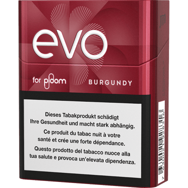 EVO Tobacco Sticks Burgundy - Carton