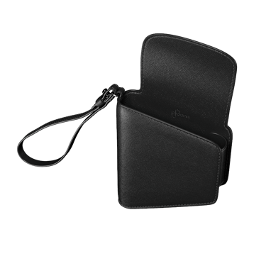 Closed Jet Black Duo Carry Case close-up