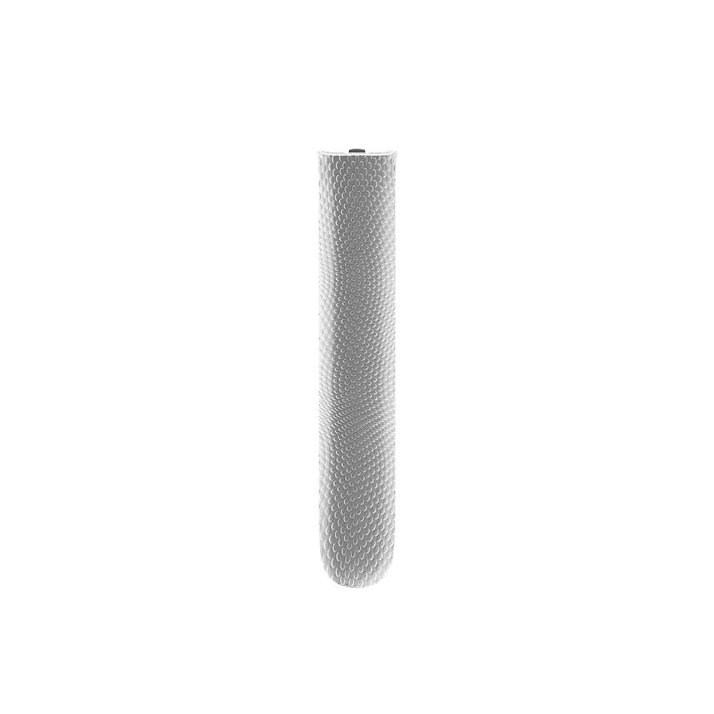 Close-up of Lunar Silver Augmented Pattern Ploom Aura front panel