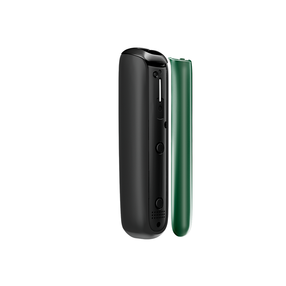 Amazon Green Ploom Aura front panel side view