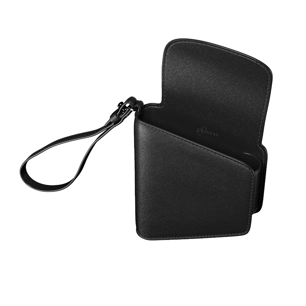 Closed Jet Black Duo Carry Case close-up
