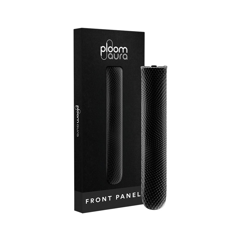 Ploom AURA Front Panel Jet Black Augmented Pattern pack