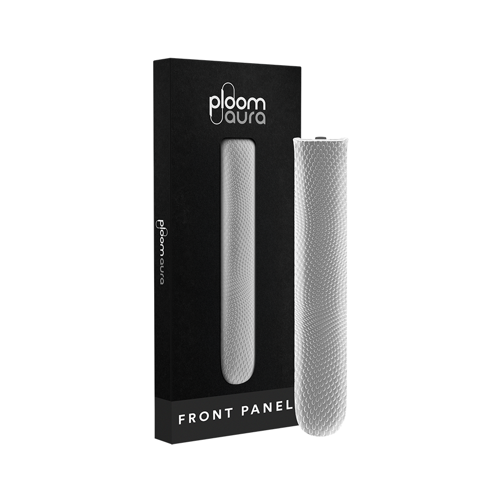 Ploom AURA Front Panel Lunar Silver Augmented Pattern pack