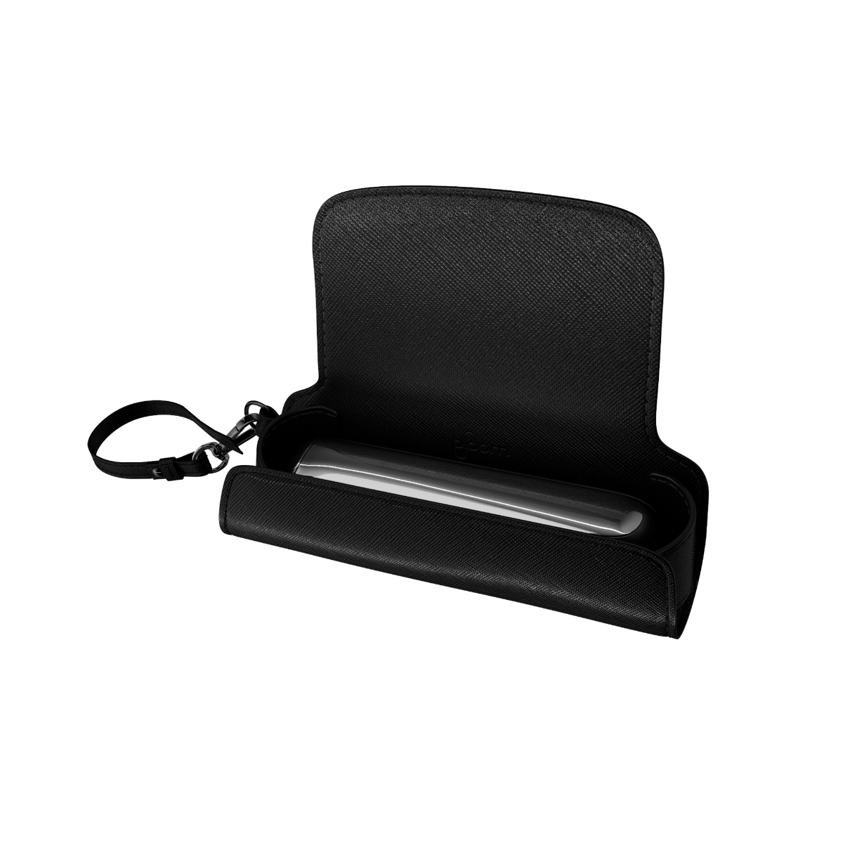 Front view of a closed Jet Black Solo Carry Case