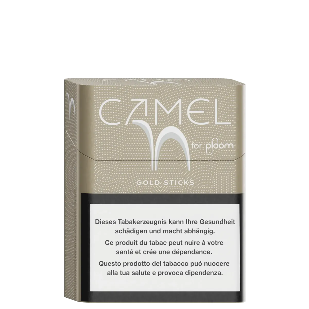 Camel Gold sticks pour ploom X advanced - ccoté gauche
