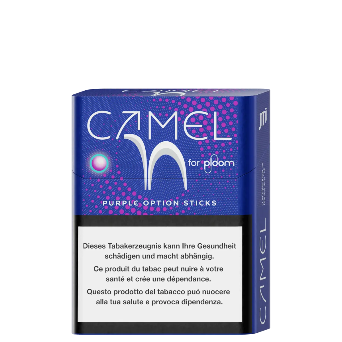 Camel Purple option sticks pour ploom X advanced - ccoté gauche