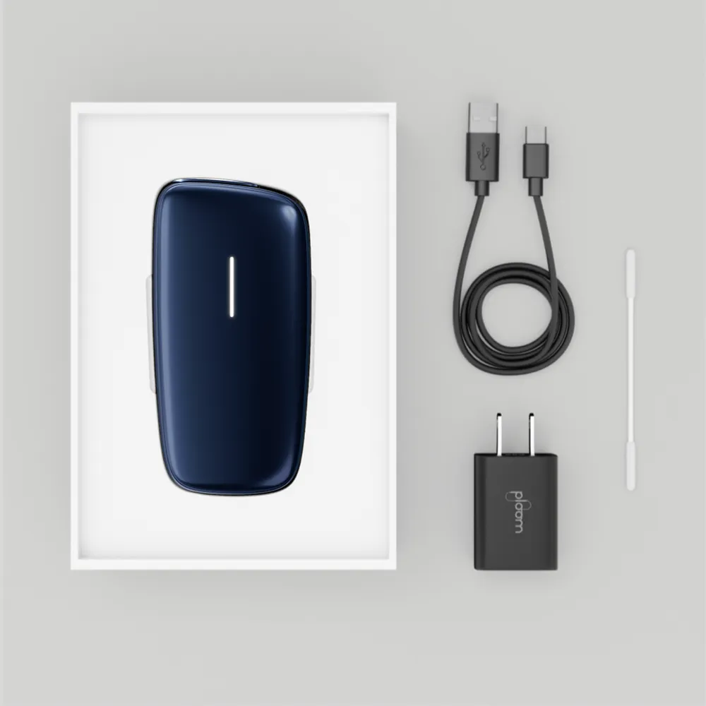 Ploom X Advanced Navy Blue - what's in the box
