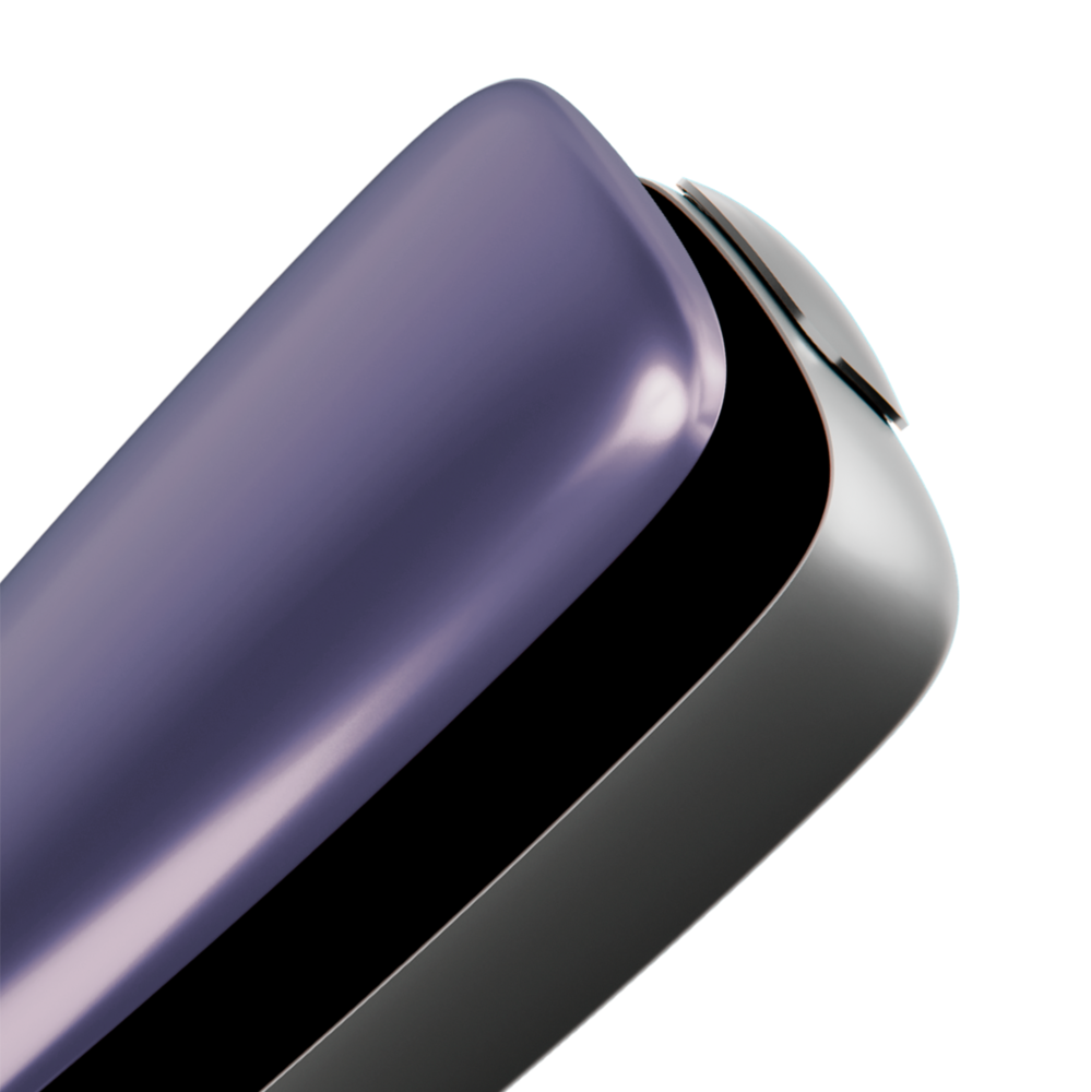 Ploom X Advanced front panel Lavender close-up
