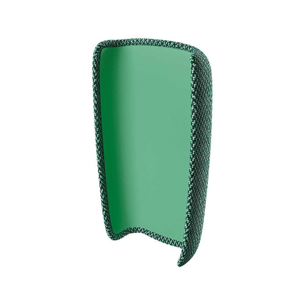 Back cover en tissu vert sur Ploom X Advanced - sans l'appareil
