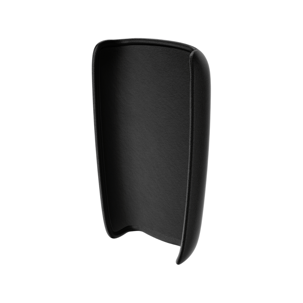 Ploom X Advanced leather back cover black Rückseite innen Frontalaufnahme

