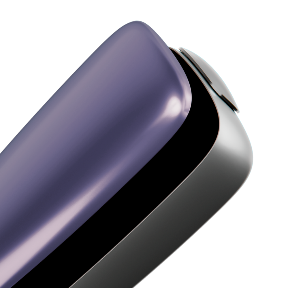 Ploom X Advanced front panel Lavender close-up
