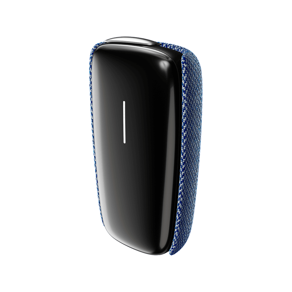 Back cover en tissu bleu pour Ploom X Advanced
